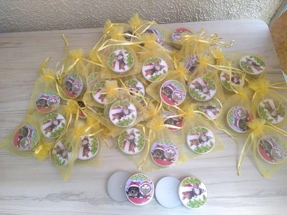 Lembrancinha de Natal Vela Perfumada