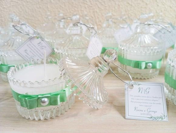 Lembrancinha Festa e Eventos Vela Aromática Personalizada
