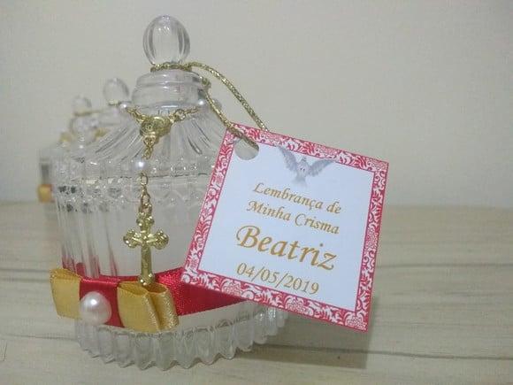 Lembrancinha Primeira Eucaristia Vela Aromática 32 Unidades