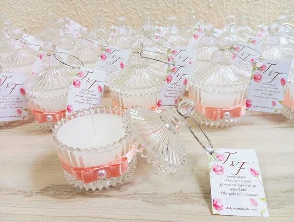 Lembrancinha Vela Aromática Personalizada - Festa e Eventos