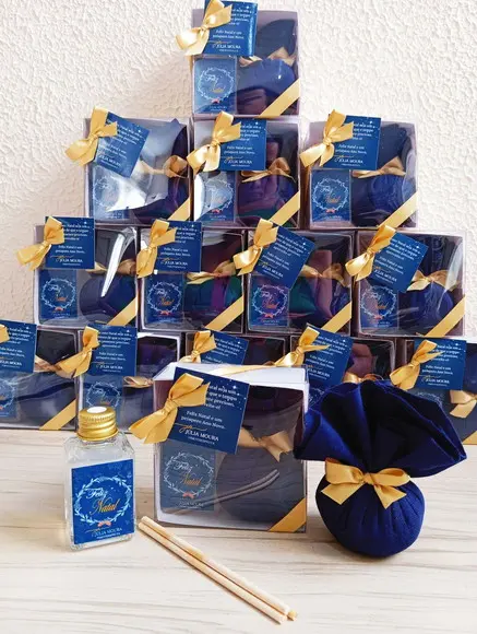 Kit Aromatizador de Varetas 30ml e Sachê Perfumado Natal