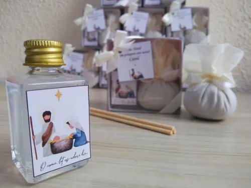 Kit Aromatizador de Varetas 30ml e Sachê Perfumado Natal