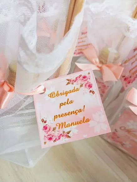 Lembrancinha de Aniversário Aromatizador e Sacolinha