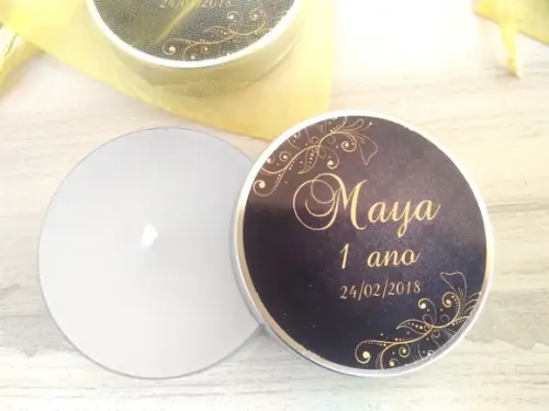 Lembrancinha de Aniversário Vela Perfumada