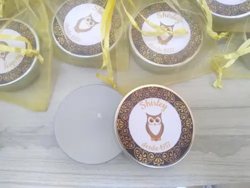 Lembrancinha de Aniversário Vela Perfumada