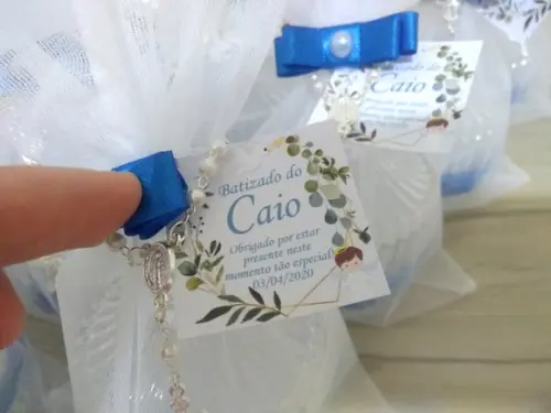 Lembrancinha de Batismo Velá Aromática/ Vidro Personalizada