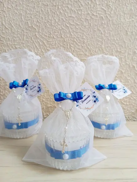 Lembrancinha de Batismo, Vela Aromática Frasco em Vidro