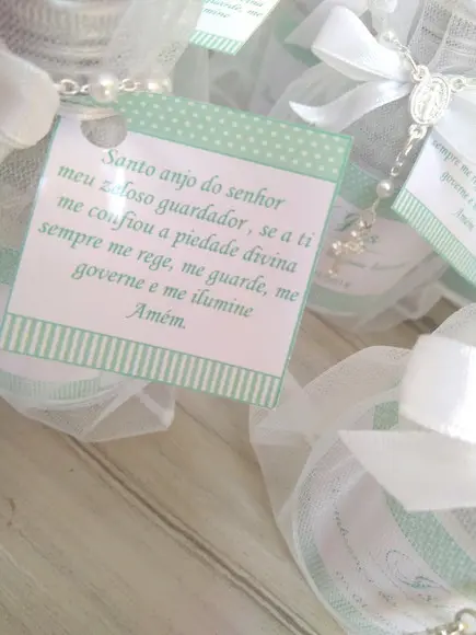 Lembrancinha de Batizado Água Benta