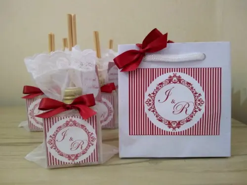 Lembrancinha de Casamento Marsala