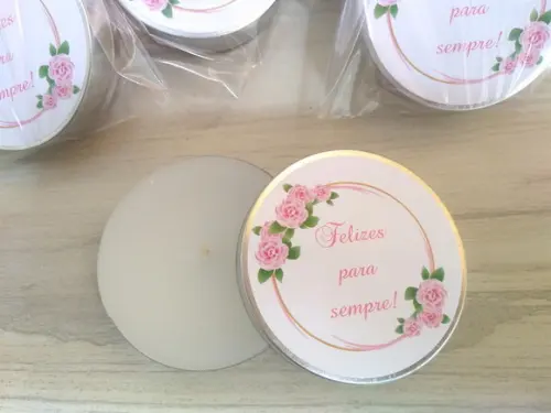 Lembrancinha de Casamento Vela Perfumada