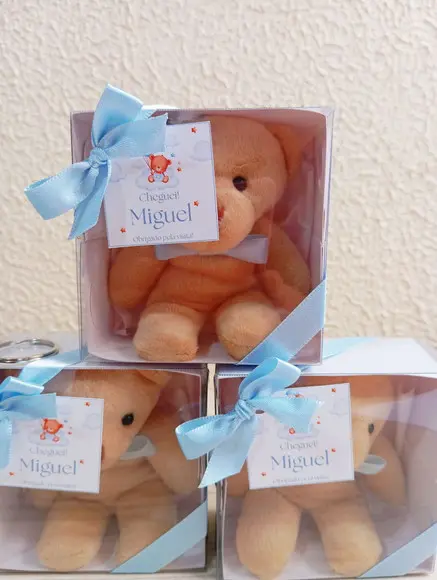 Lembrancinha de Nascimento Urso Chaveiro