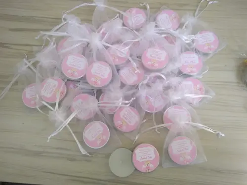 Lembrancinha de Nascimento Vela Perfumada