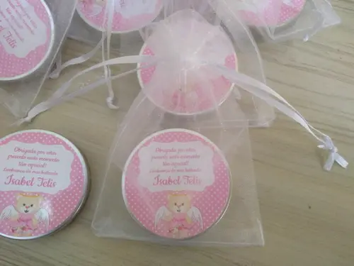 Lembrancinha de Nascimento Vela Perfumada
