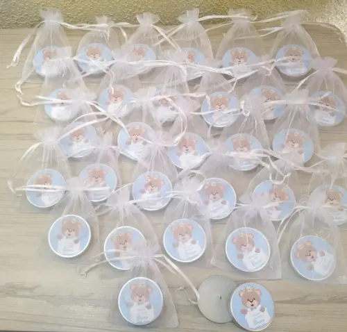 Lembrancinha de Nascimento Vela Perfumada