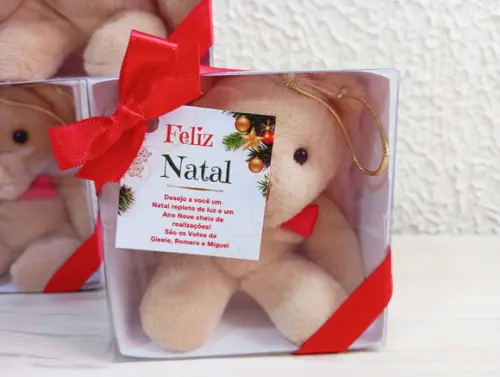 Lembrancinha de Natal Urso Pingente de Árvore de Natal
