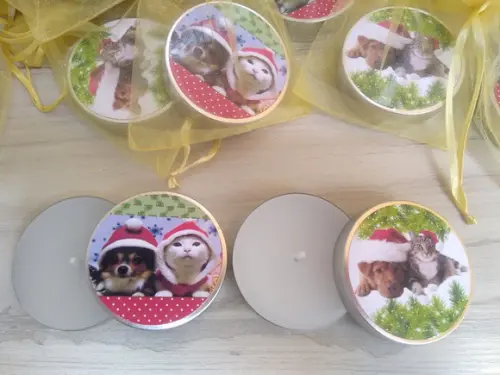 Lembrancinha de Natal Vela Perfumada