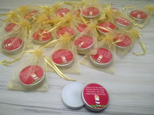 Lembrancinha de Natal Vela Perfumada