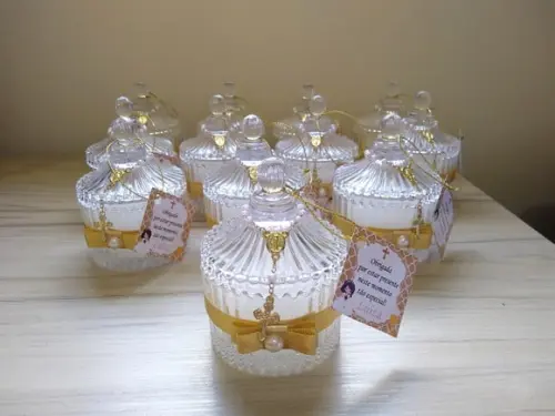 Lembrancinha Primeira Eucaristia Vela Aromática