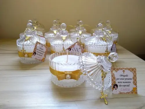 Lembrancinha Vela Aromática Primeira Eucaristia