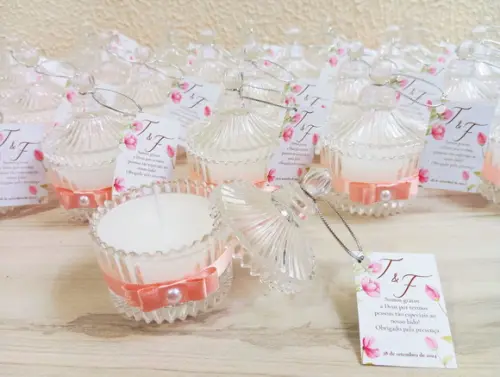 Lembrancinha Vela Aromática Personalizada - Festa e Eventos