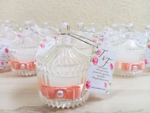 Lembrancinha Vela Aromática Personalizada - Festa e Eventos