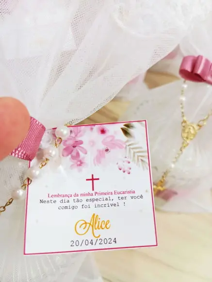Lembrancinha Vela Aromática Primeira Eucaristia/batizado/