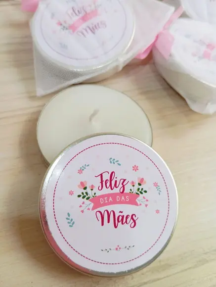Vela na Latinha Dia das Mães