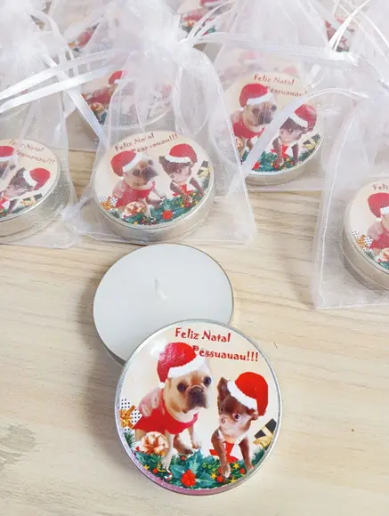 Vela na Latinha Natal