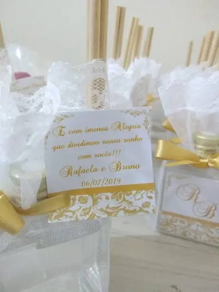 Aromatizador e Sachê para Caixinha de Padrinhos