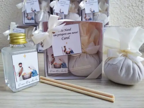 Kit Aromatizador de Varetas 30ml e Sachê Perfumado Natal