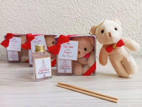 Kit Aromatizador de Varetas e Ursinho de Natal