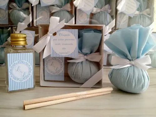 Lembrancinha Casamento Aromatizador e Sachê Perfumado