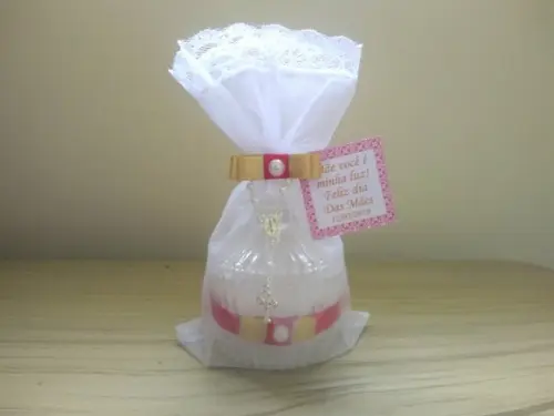Lembrancinha Crisma Vela Aromática 10 Unidades