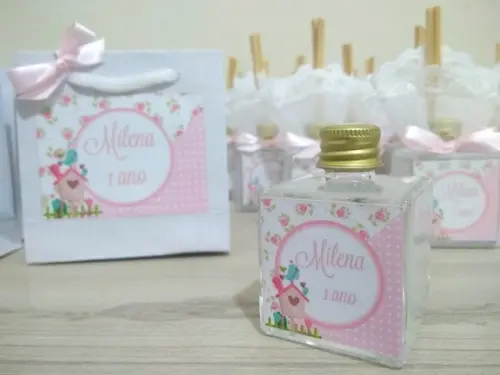 Lembrancinha de Aniversário Aromatizador e Sacolinha