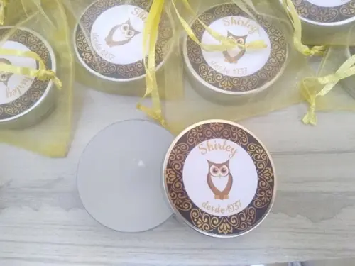 Lembrancinha de Aniversário Vela Perfumada