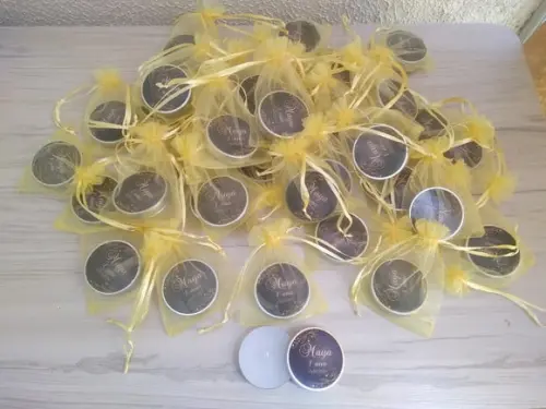 Lembrancinha de Aniversário Vela Perfumada