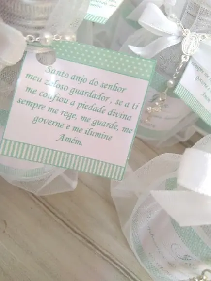Lembrancinha de Batizado Água Benta