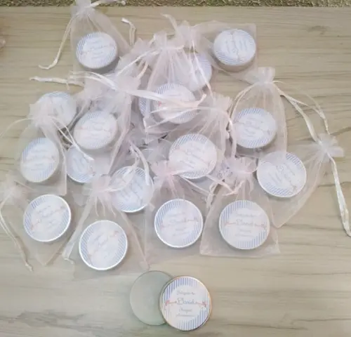 Lembrancinha de Batizado Vela Perfumada