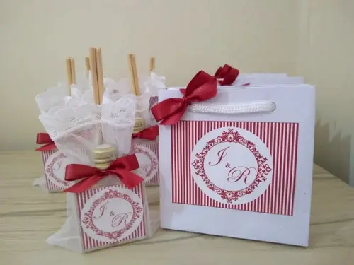 Lembrancinha de Casamento Marsala