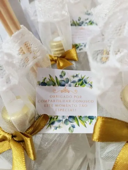 Lembrancinha de Casamento Aromatizador e Sacolinha