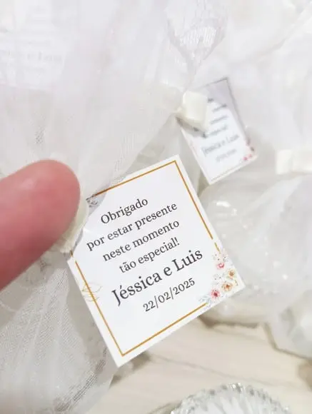 Lembrancinha de Casamento Vela Aromática