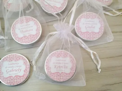 Lembrancinha de Crisma Latinha com Mini Terço