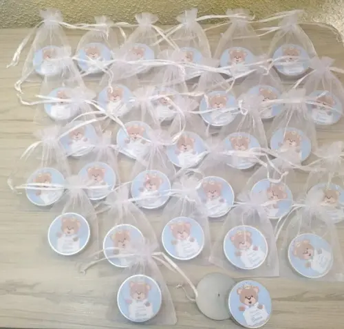 Lembrancinha de Nascimento Vela Perfumada