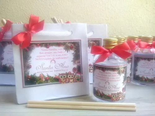 Lembrancinha de Natal Aromatizador e Sacolinha