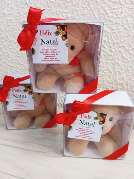 Lembrancinha de Natal Urso Pingente de Árvore de Natal