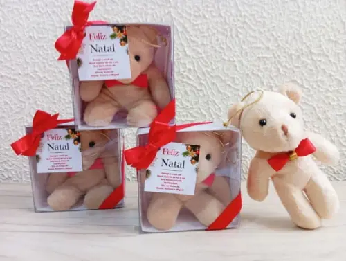 Lembrancinha de Natal Urso Pingente de Árvore de Natal