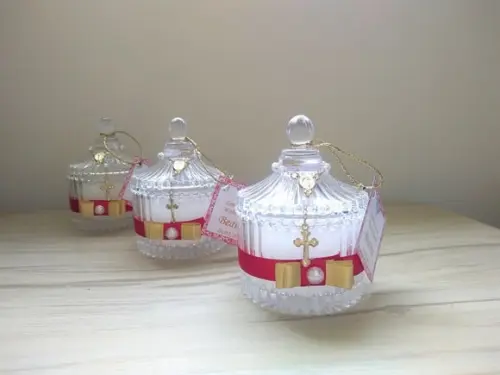 Lembrancinha Primeira Eucaristia Vela Aromática 32 Unidades