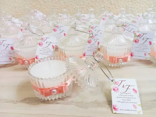Lembrancinha Vela Aromática Personalizada - Festa e Eventos