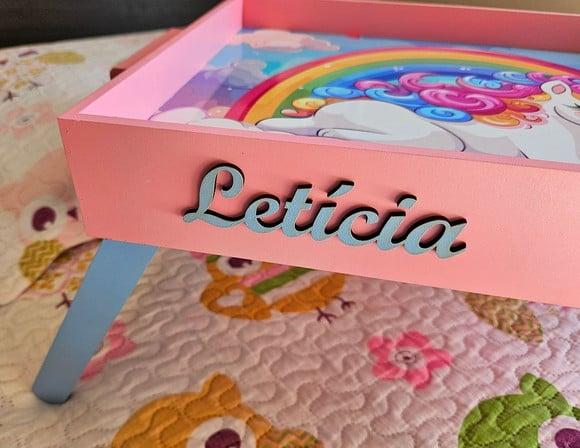 Bandeja Infantil mdf para Café da Manhã personalizada