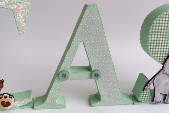 LETRAS 3D PERSONALIZADAS SAFARI